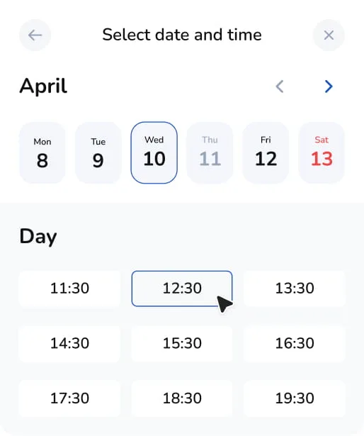 Calendar inner