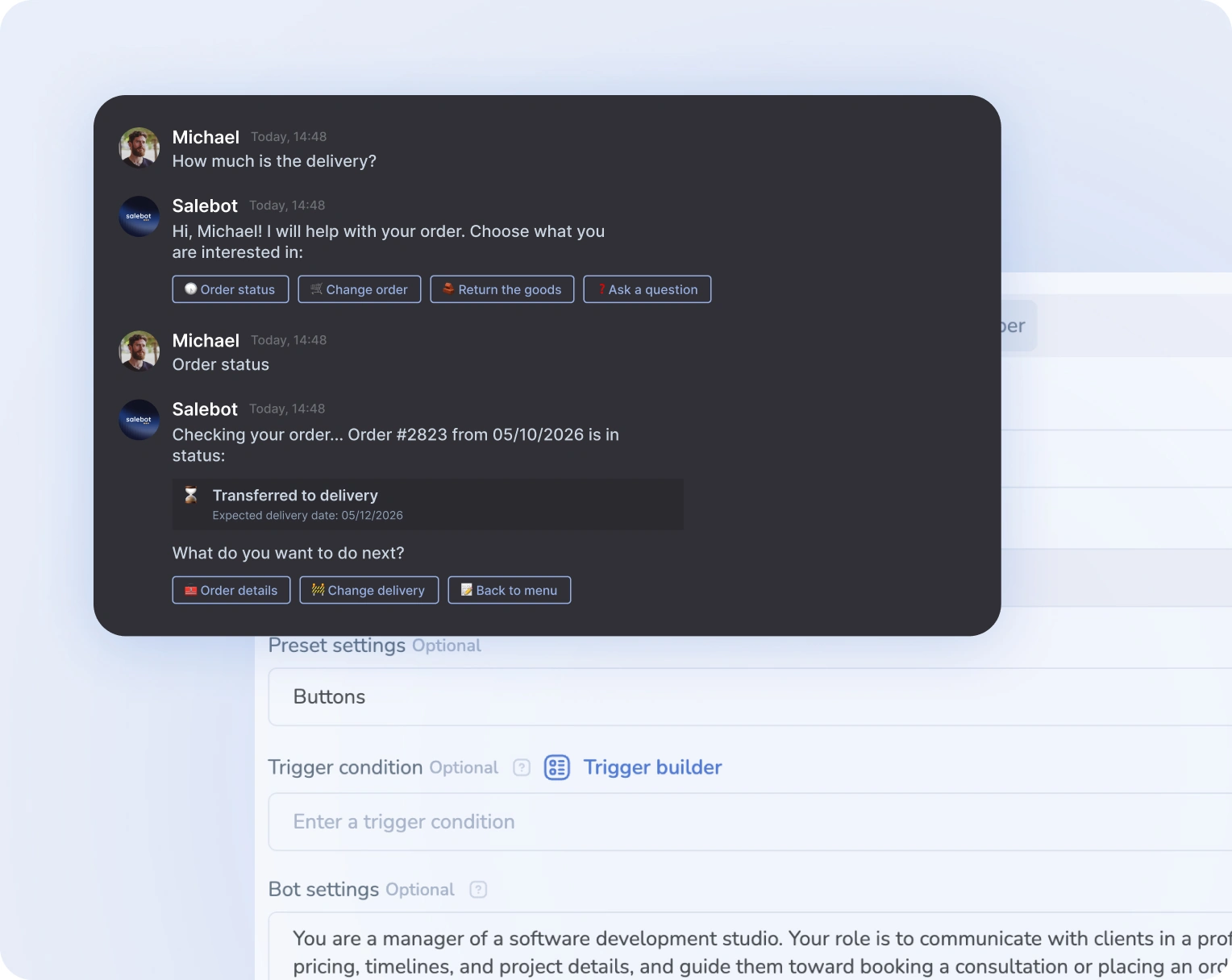 Quick auto-replies