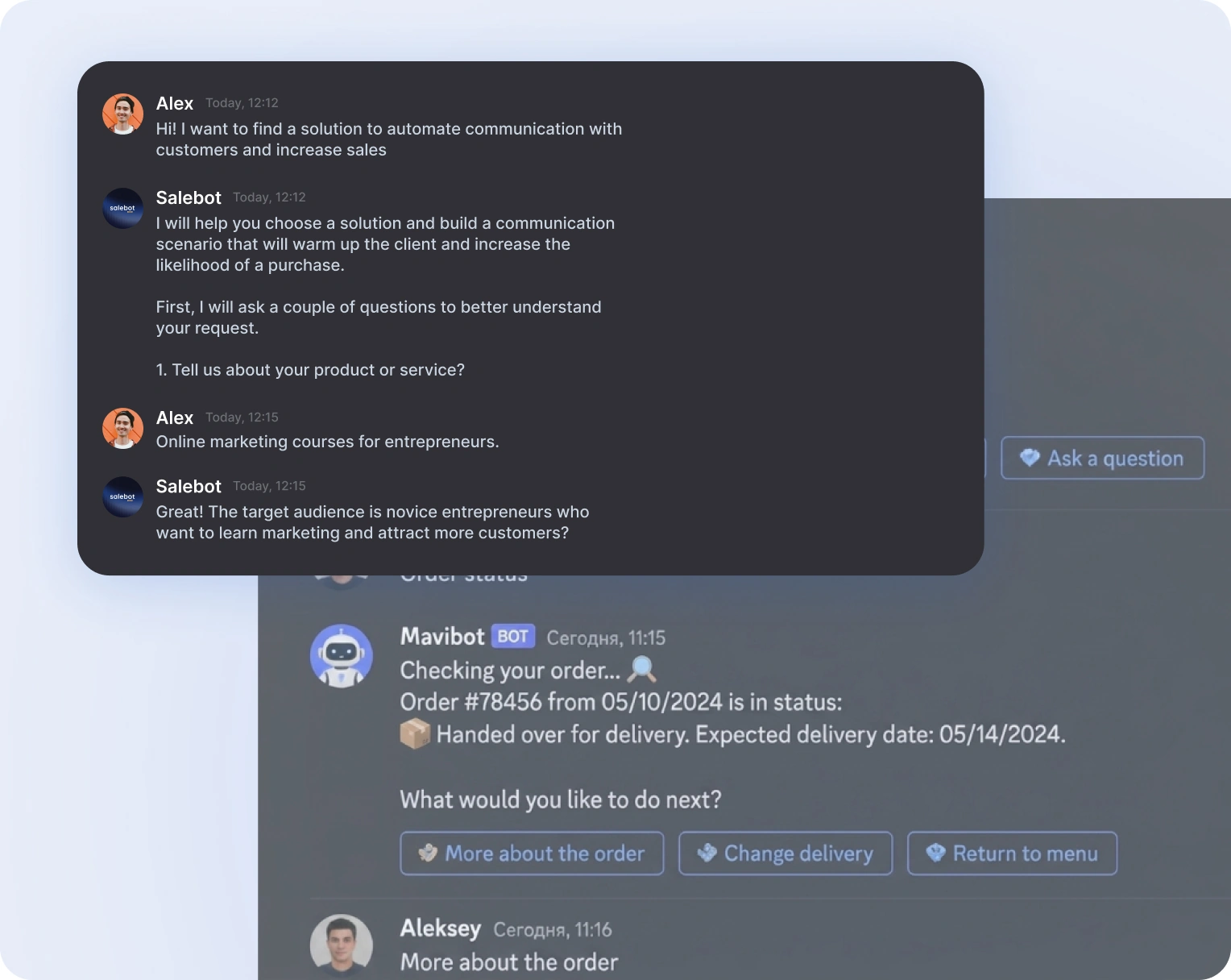 Sales through smart chat