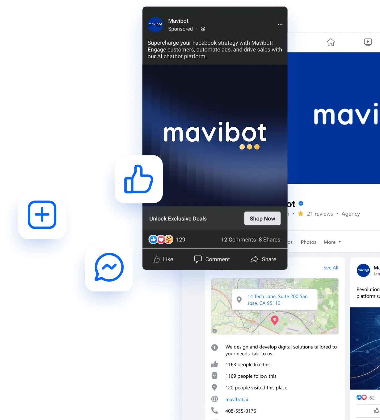 Facebook bot interface