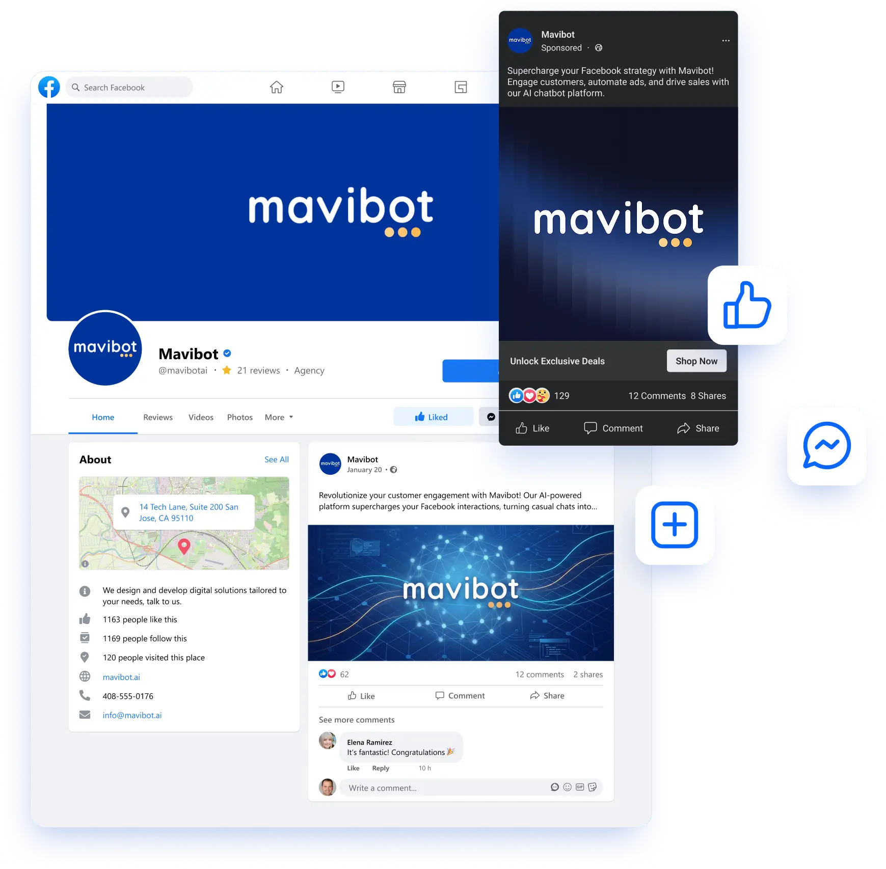 Facebook bot interface