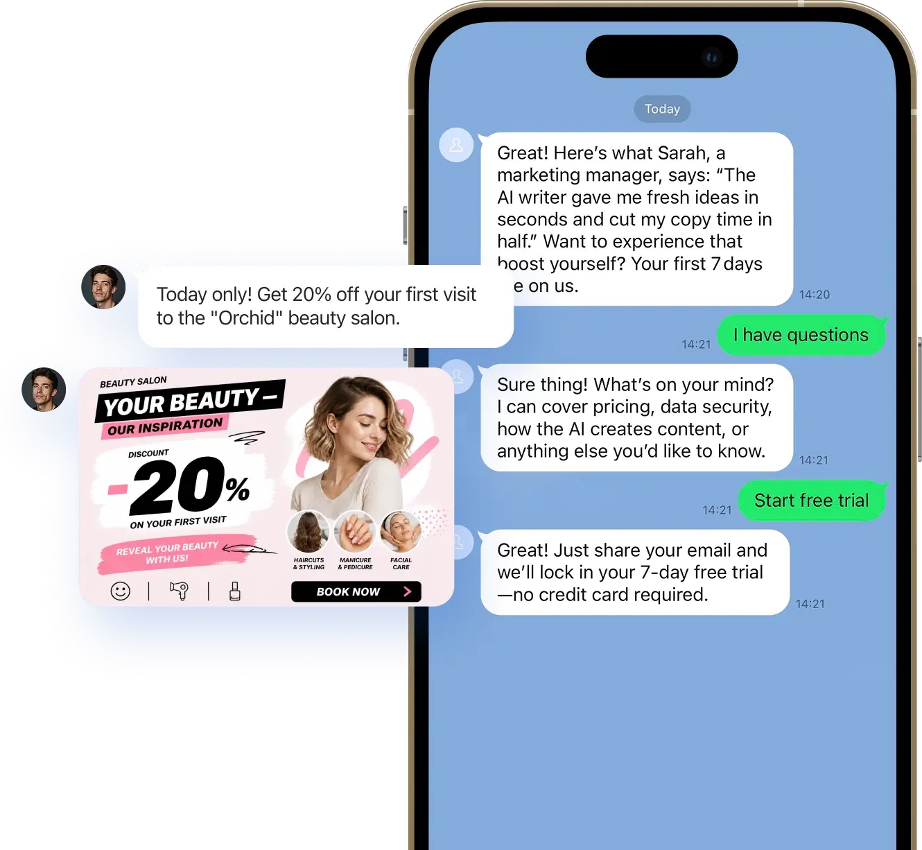 LINE bot interface