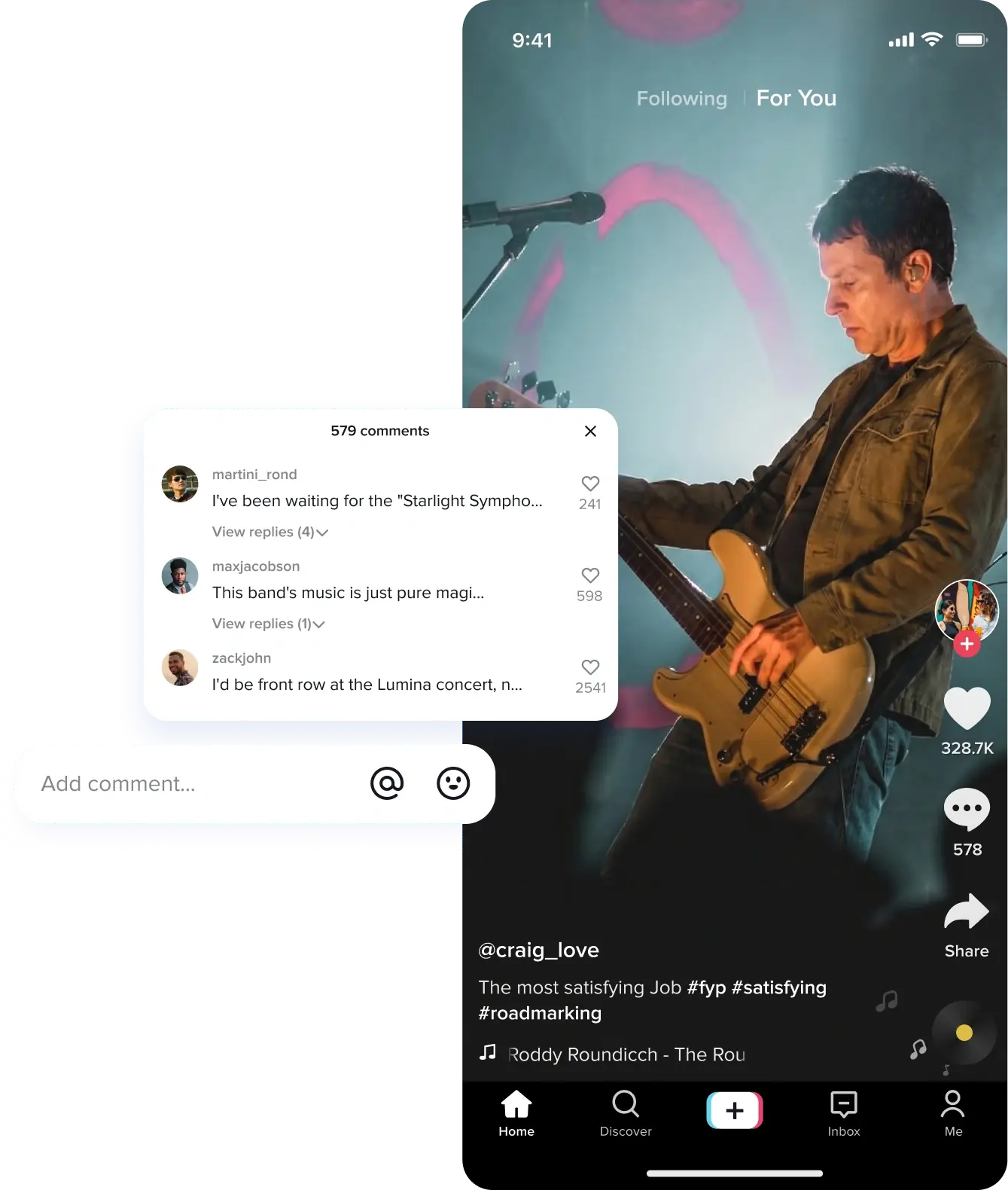 TikTok bot interface