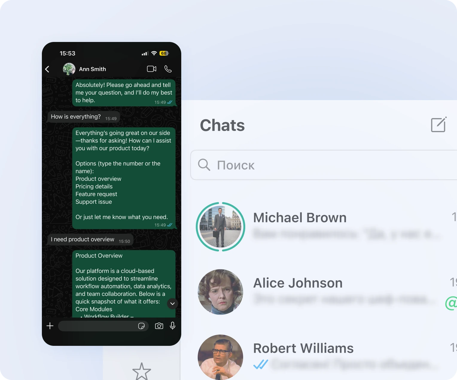 WhatsApp auto-replies